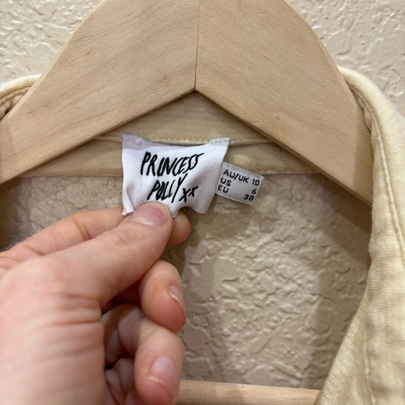 Princess Polly Darby Halter Cropped Top Size 6 - Picture 6 of 9